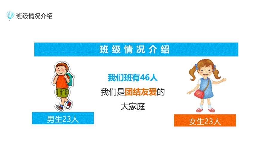 卡通小学新生入学家长会PPT模板_第5页