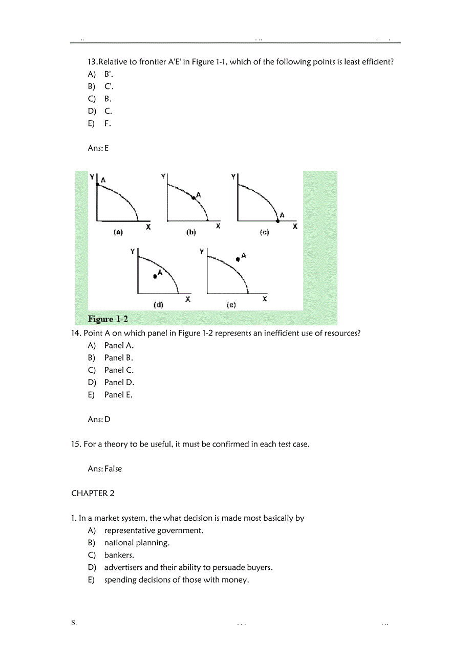 微观经济学Chapter1-16英文习题_第4页