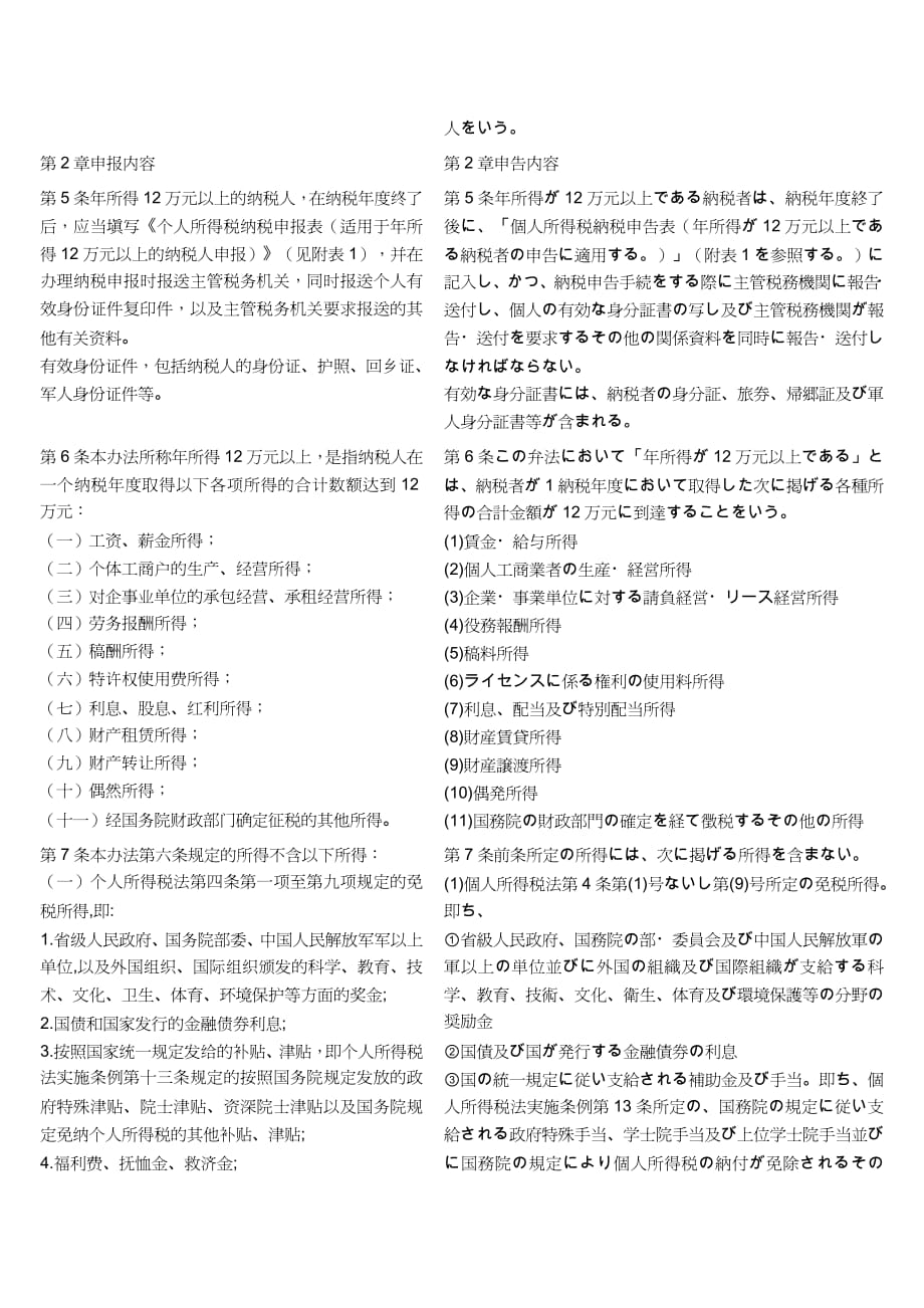 【财务管理税务规划 】个人所得税自行纳税申报办法试行_第3页