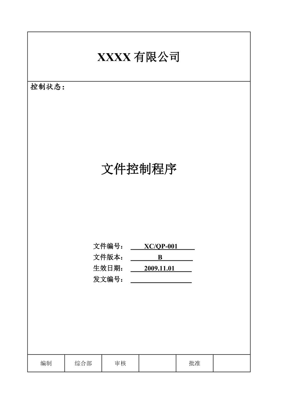TS16949文件(全套质量手册、程序文件、表单)._第2页