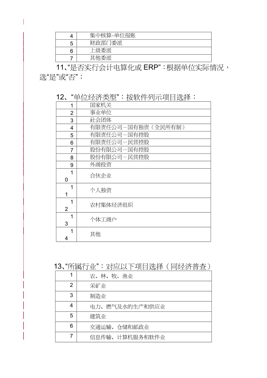 【财务管理财务表格】 工作会计用人单位基本信息表填表说明_第4页