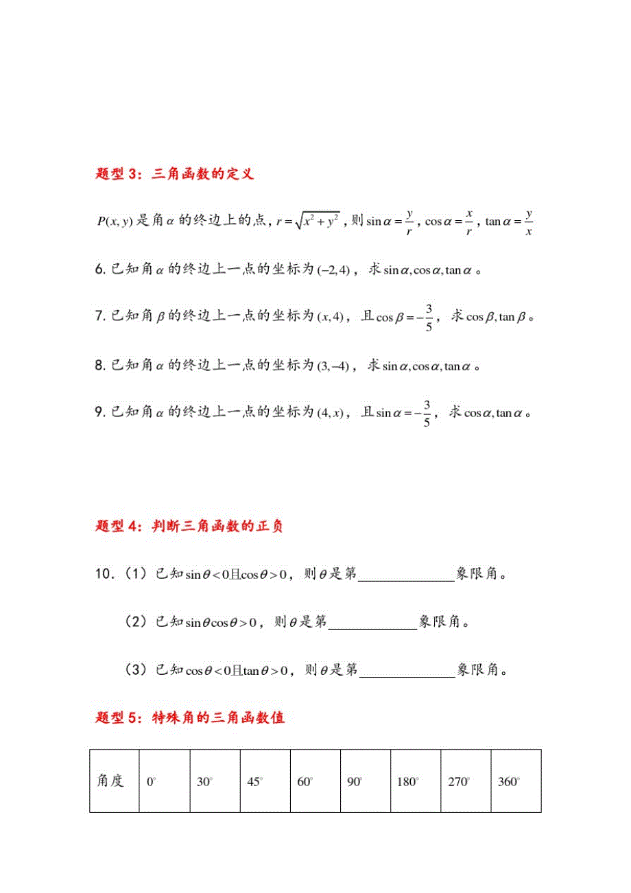 《高中数学》必会基础题型4—《三角函数》_第2页