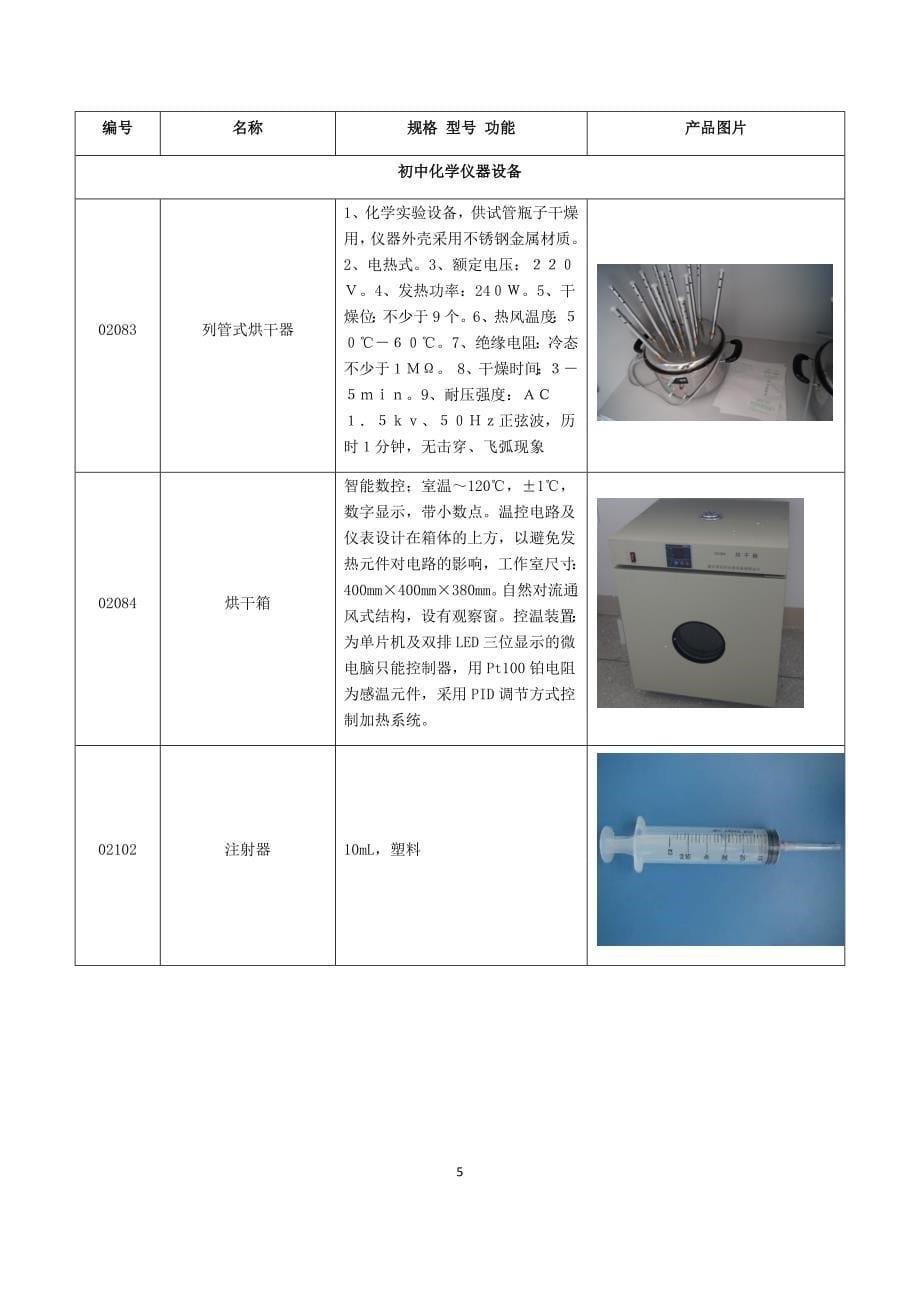 最新2020年初中化学仪器药品图片集合大全_第5页