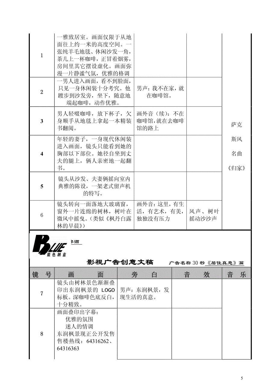 东仁风景地产电台广告脚本文案2_第5页