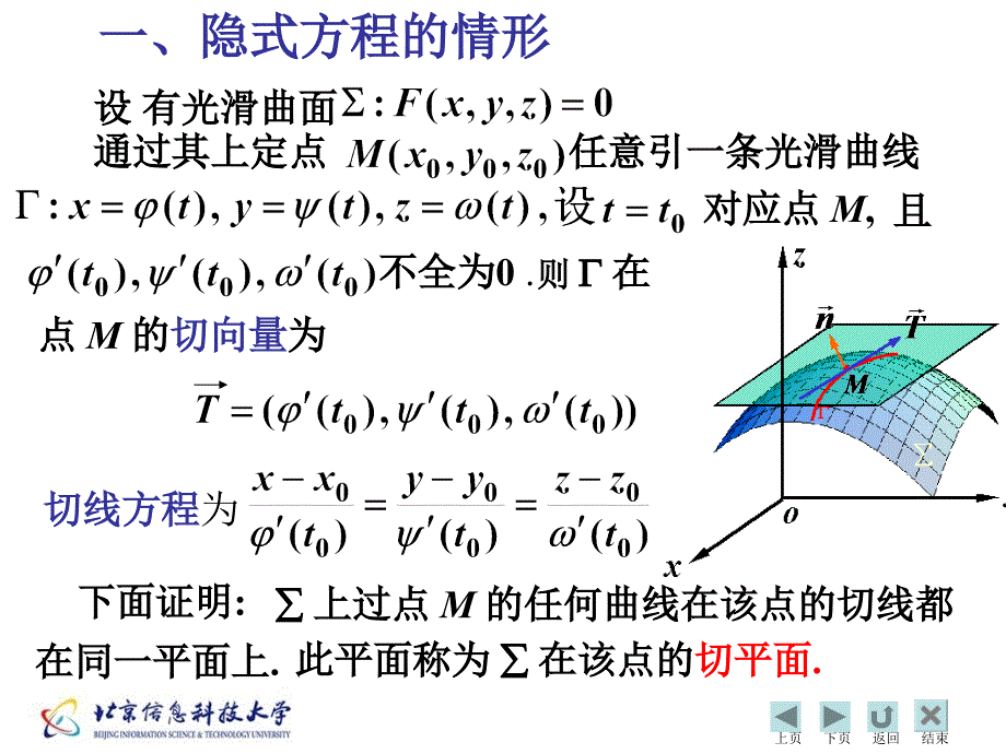 曲面的切平面与法向量课件_第2页