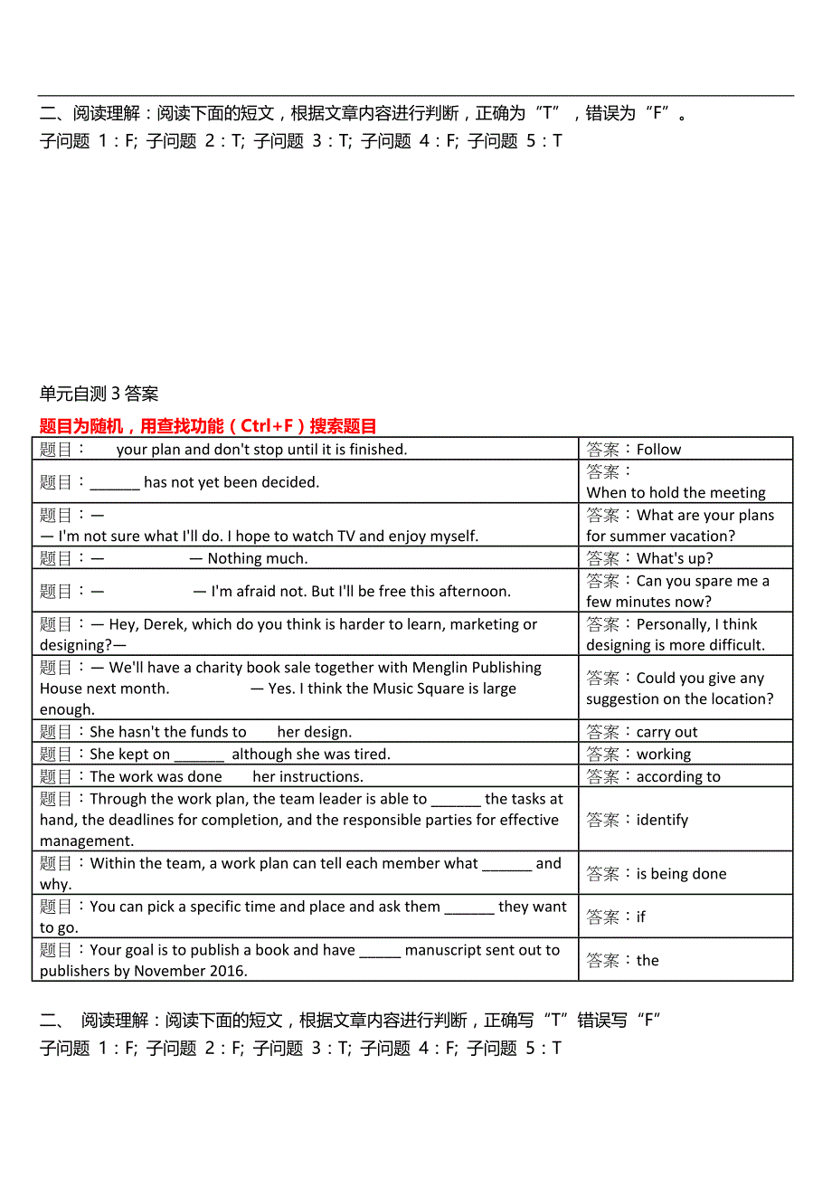 2018电大网上形考管理英语1答案-_第3页