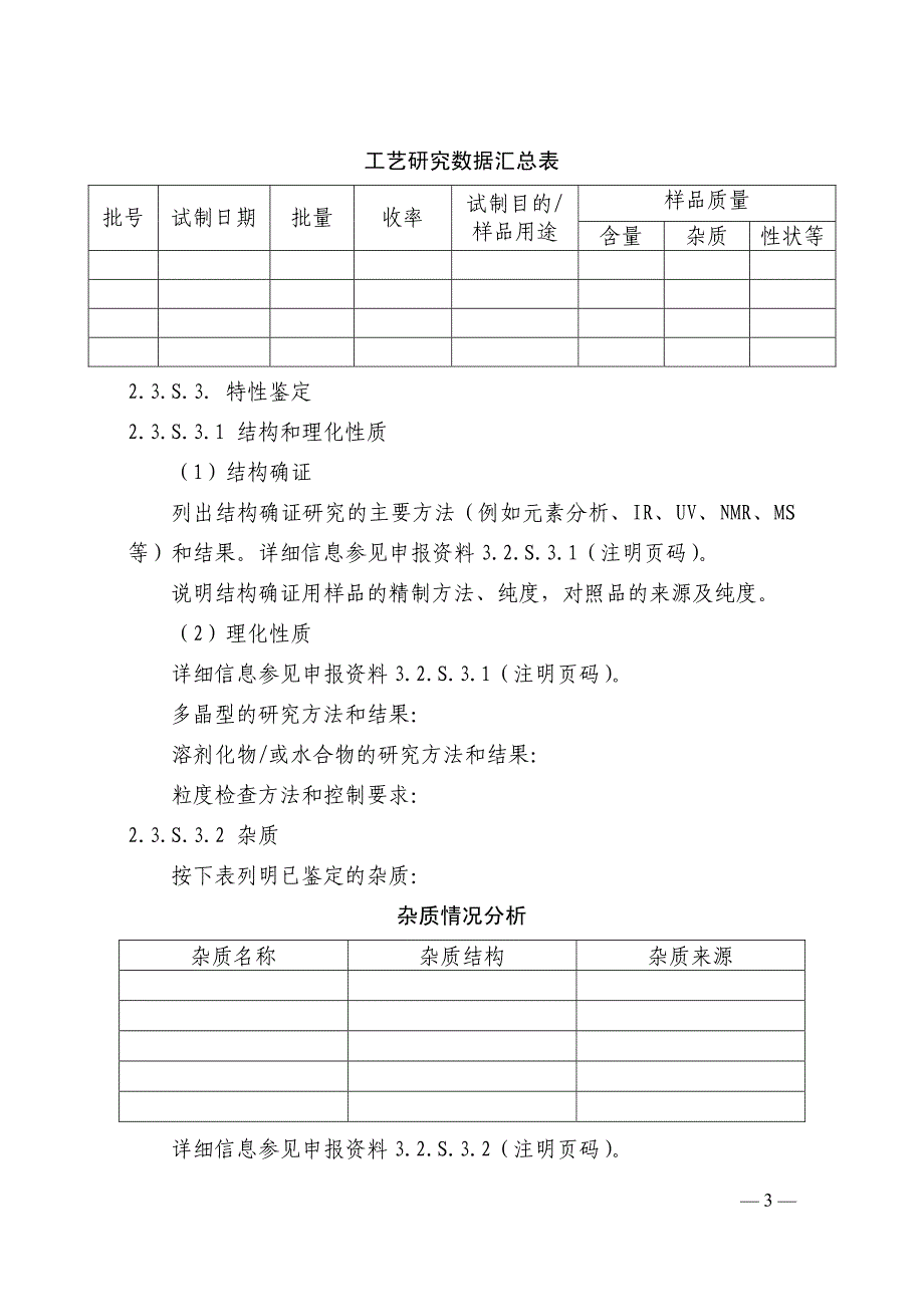 化学药品CTD 格式申报资料撰写要求_第4页