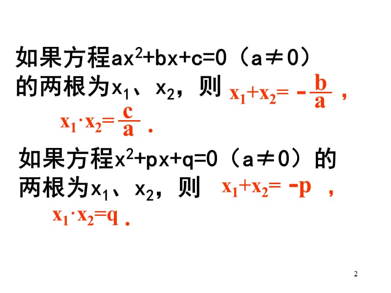 韦达定理应用复习PPT_第2页