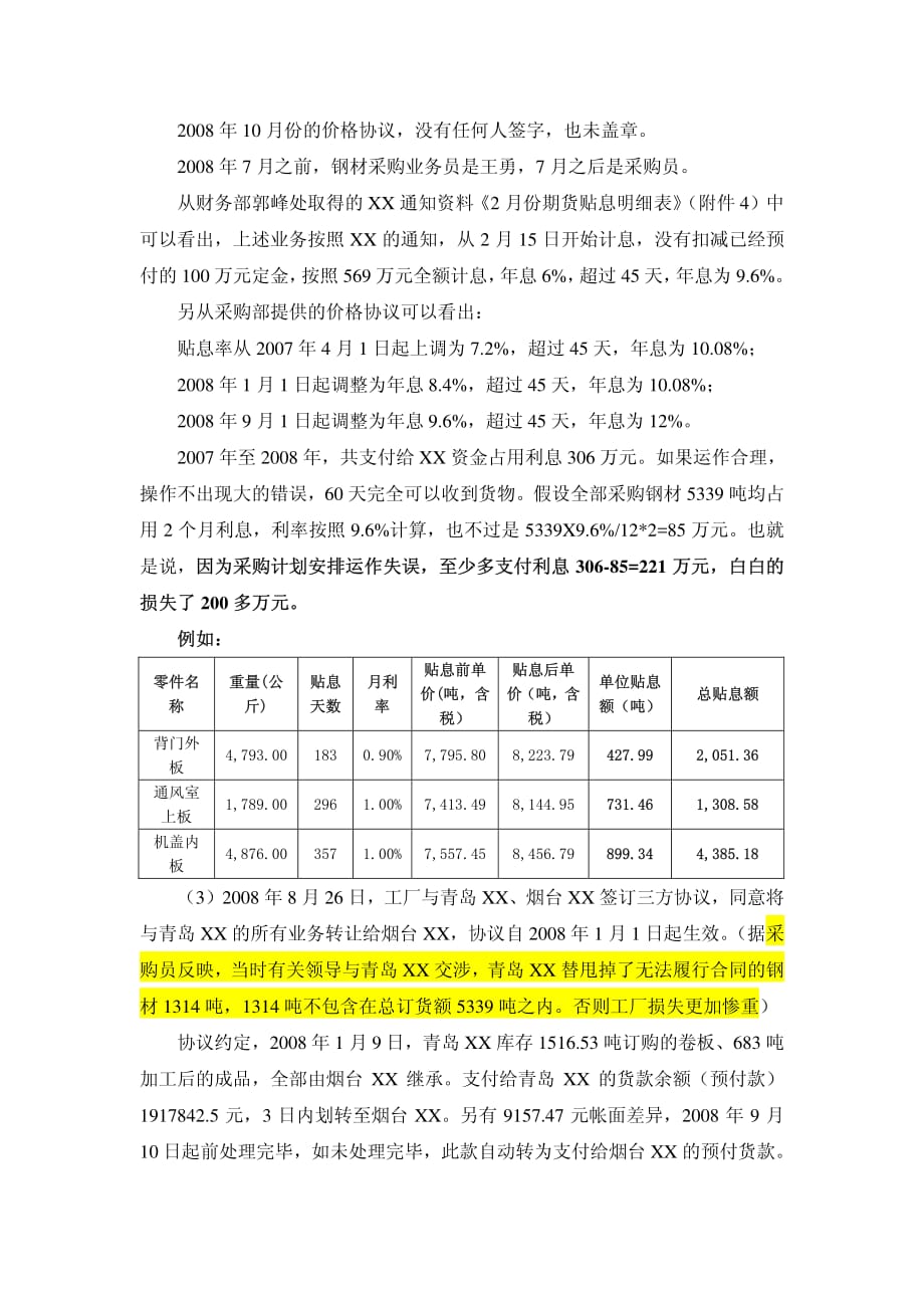 工厂钢材购销存审计报告_第3页