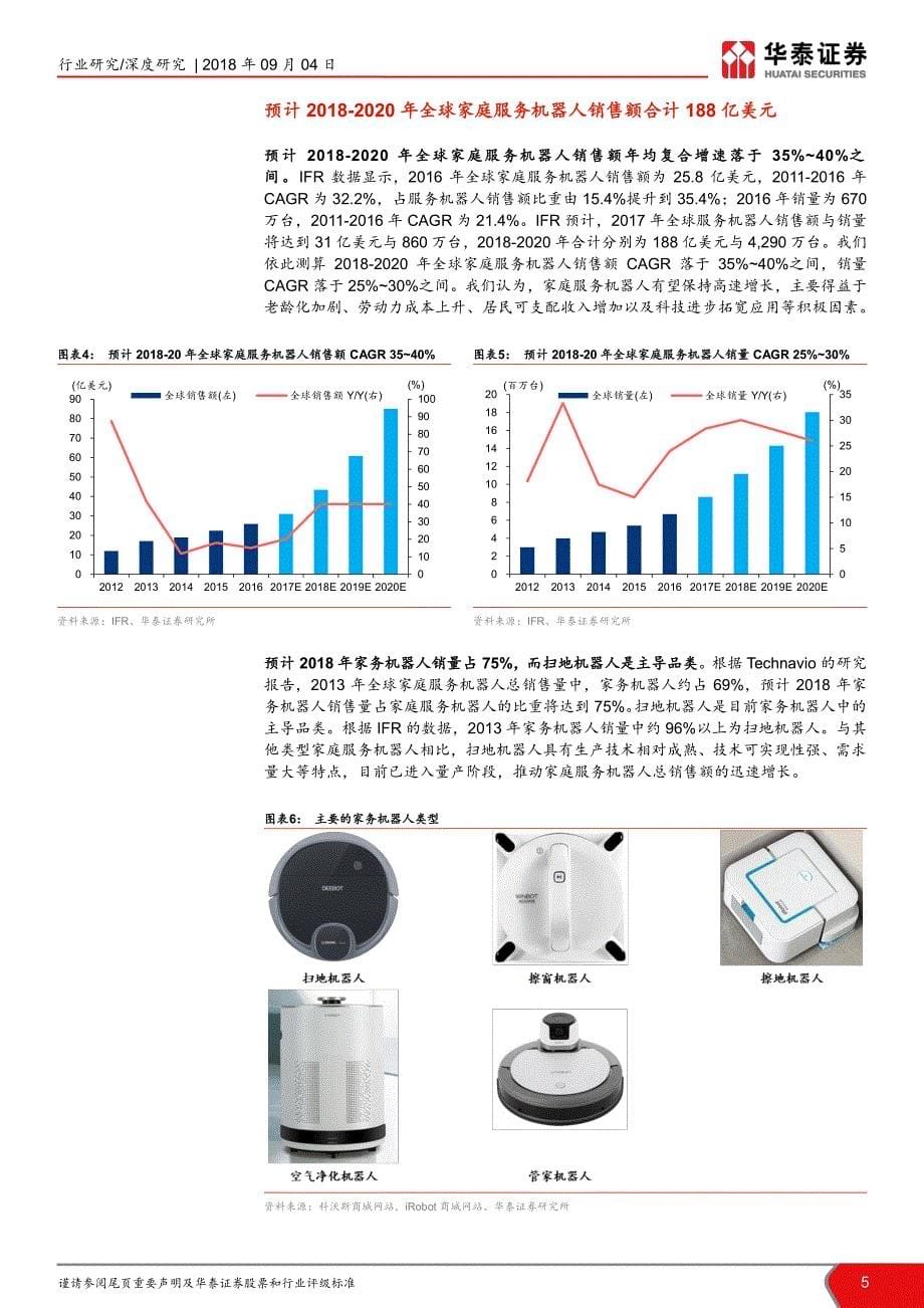 家庭服务机器人行业深度：高景气延续龙头厂商持续成长_第5页