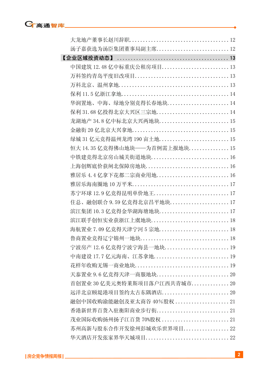 地产企业竞争情报_第2页