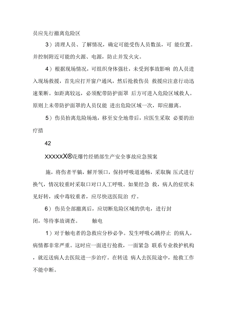 202X年版烟花爆竹经销部应急预案_第2页