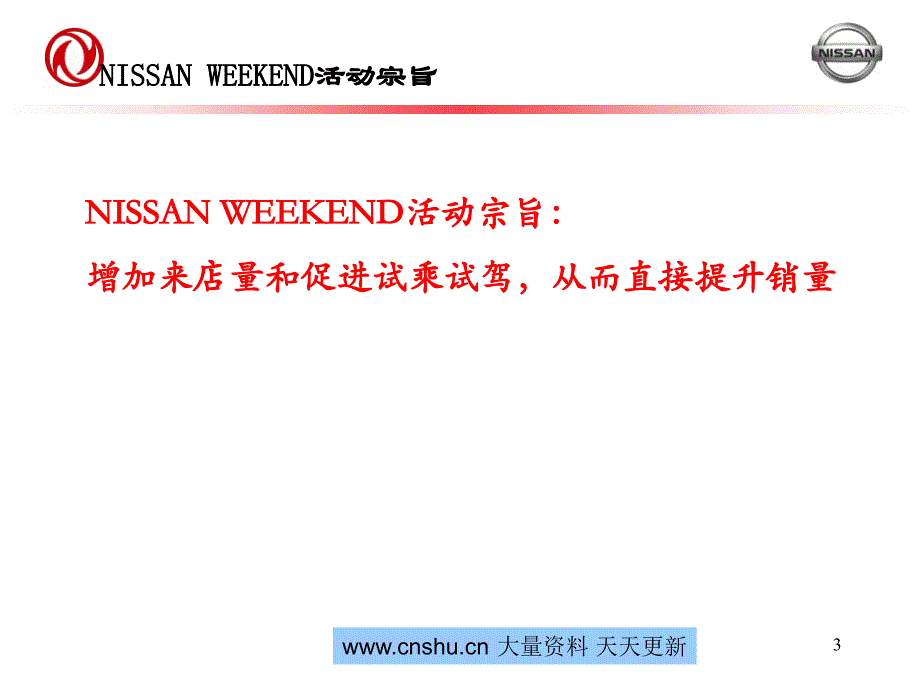 NISSAN汽车活动执行方案_第3页