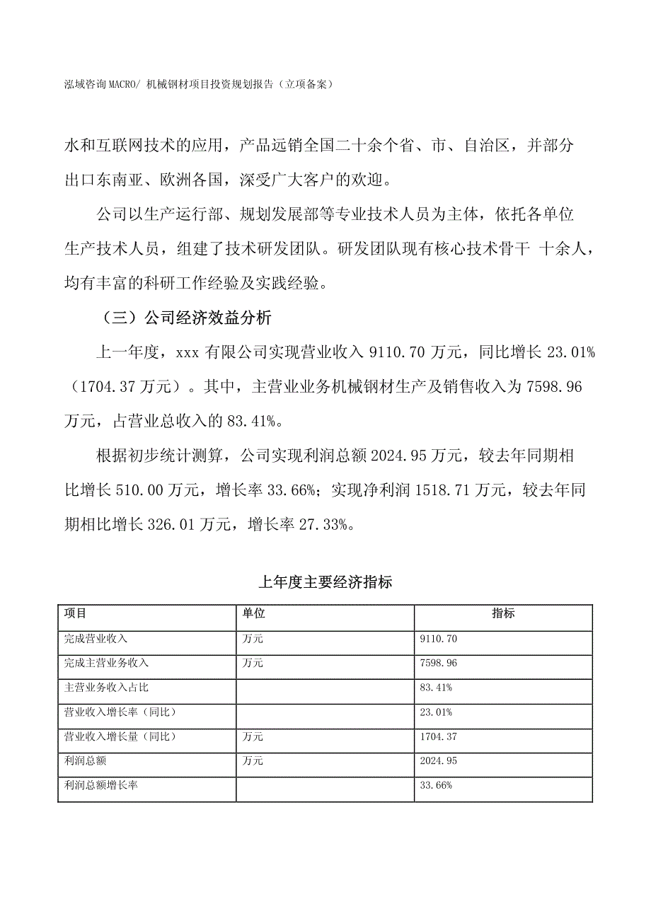 机械钢材项目投资规划报告（立项备案）_第4页