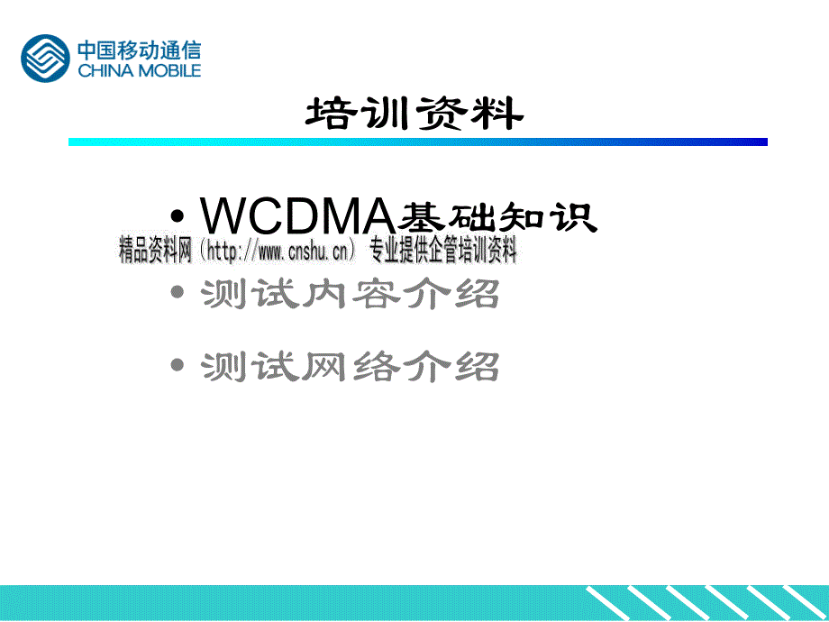 中国移动WCDMA基础知识_第2页