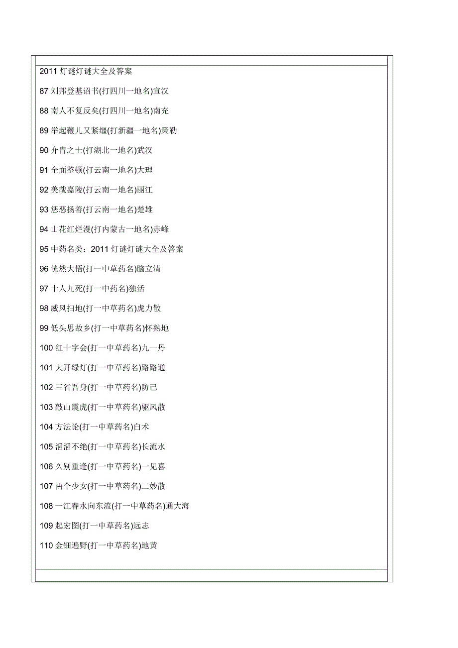 灯谜---标准答案_第4页