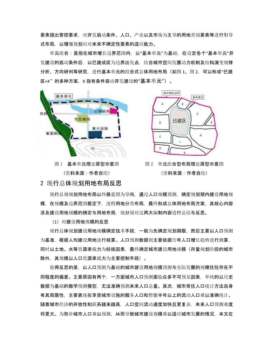 “单元组合型”总体用地布局规划编制方法探讨_第2页