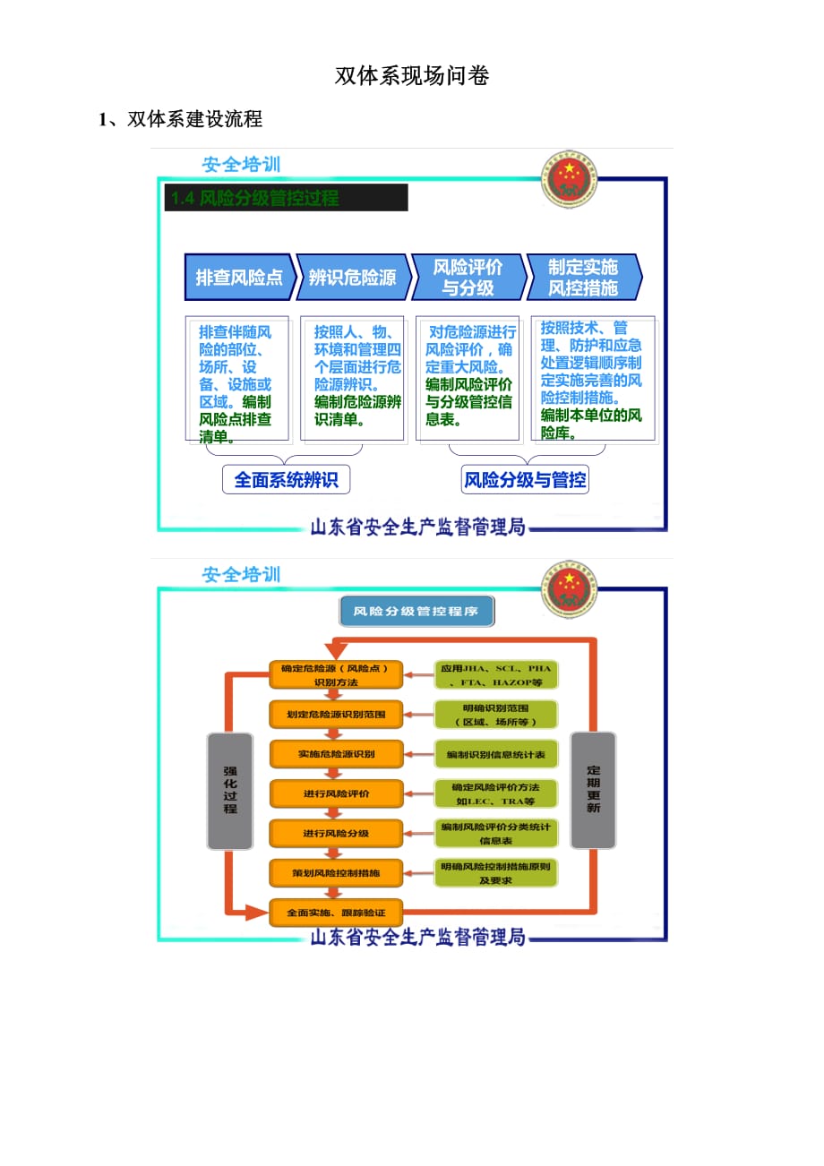 双体系现场问卷知识汇总_第1页