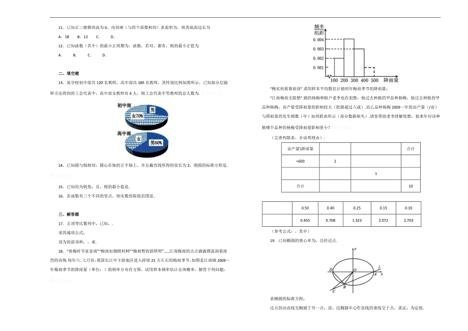 四川成都第七中学届高三一诊模拟考试数学（文）试卷Word版含答案解析_第2页