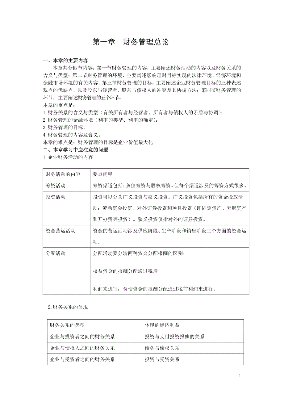 2007年度中级职称内部资料之《财务管理》_第1页