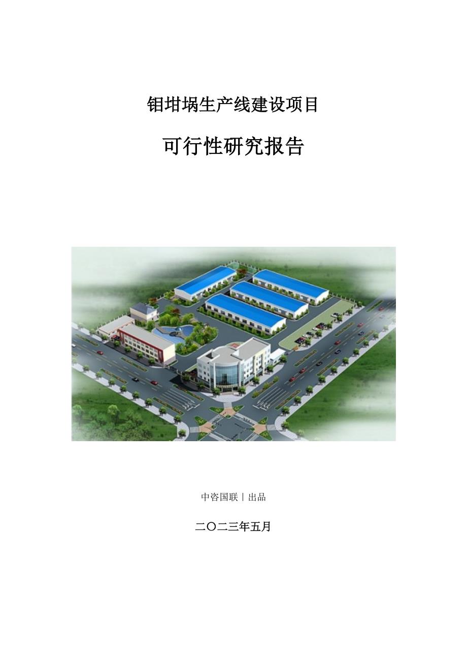 钼坩埚生产建设项目可行性研究报告_第1页