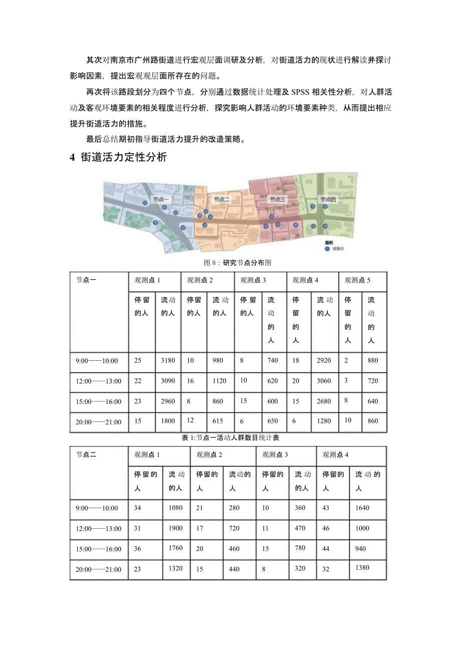 基于PLPS调研的建成环境对街道活力的影响评估——以南京市广州路段为例_第5页