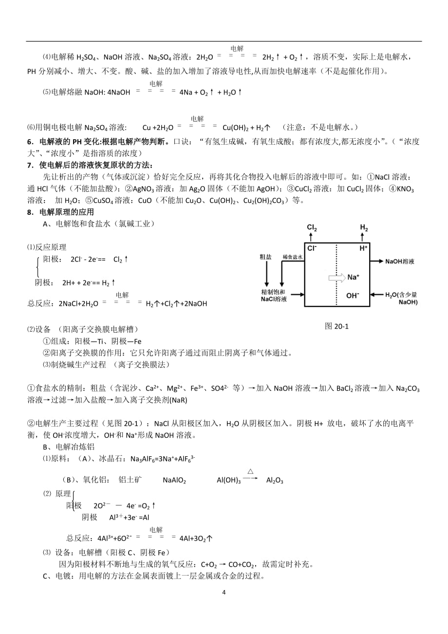 2020年十一月整理原电池和电解池全面总结(热点).doc_第4页