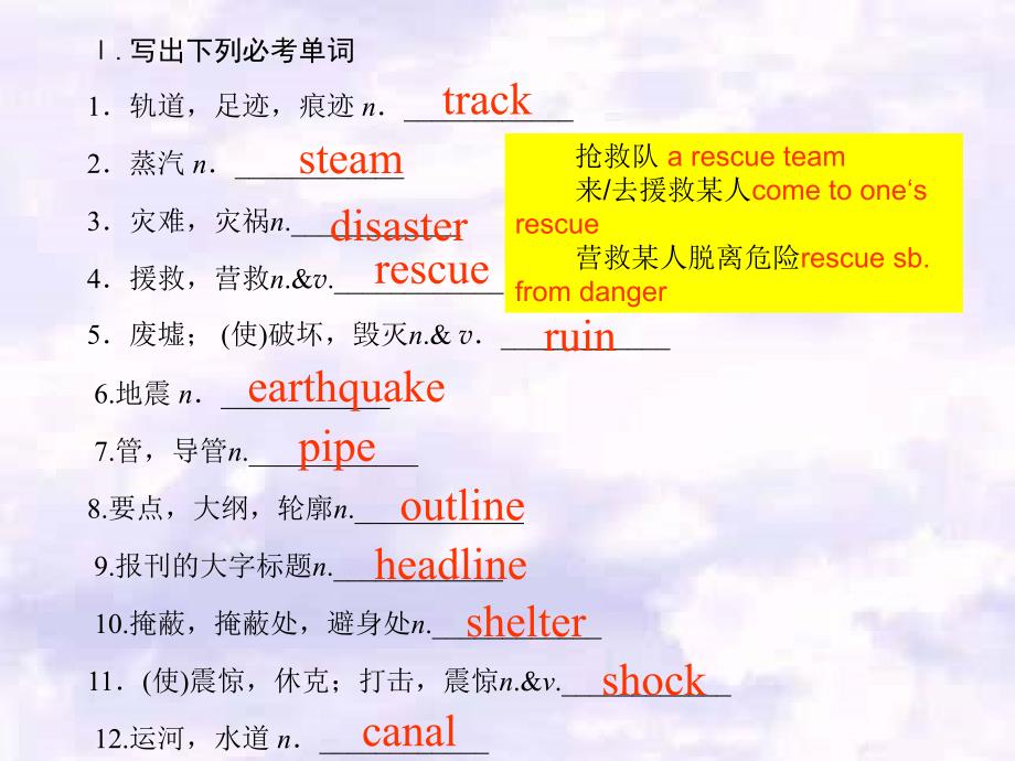 高一英语必修一Unit4单元(人教版)精选教学PPT优质课件_第2页