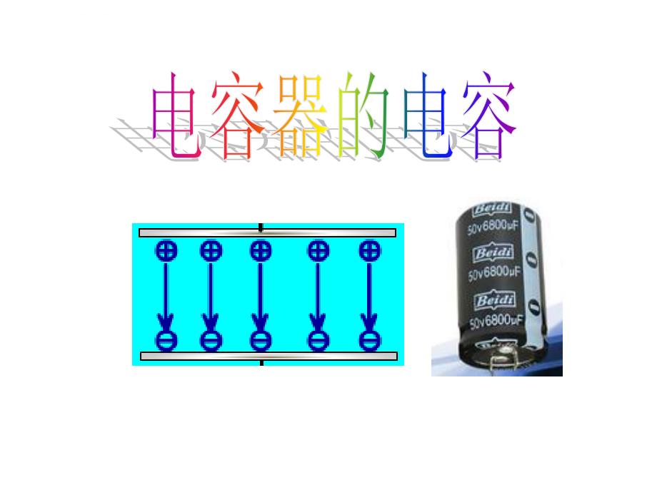 高中物理选修3-1电容器的电容ppt课件_第1页