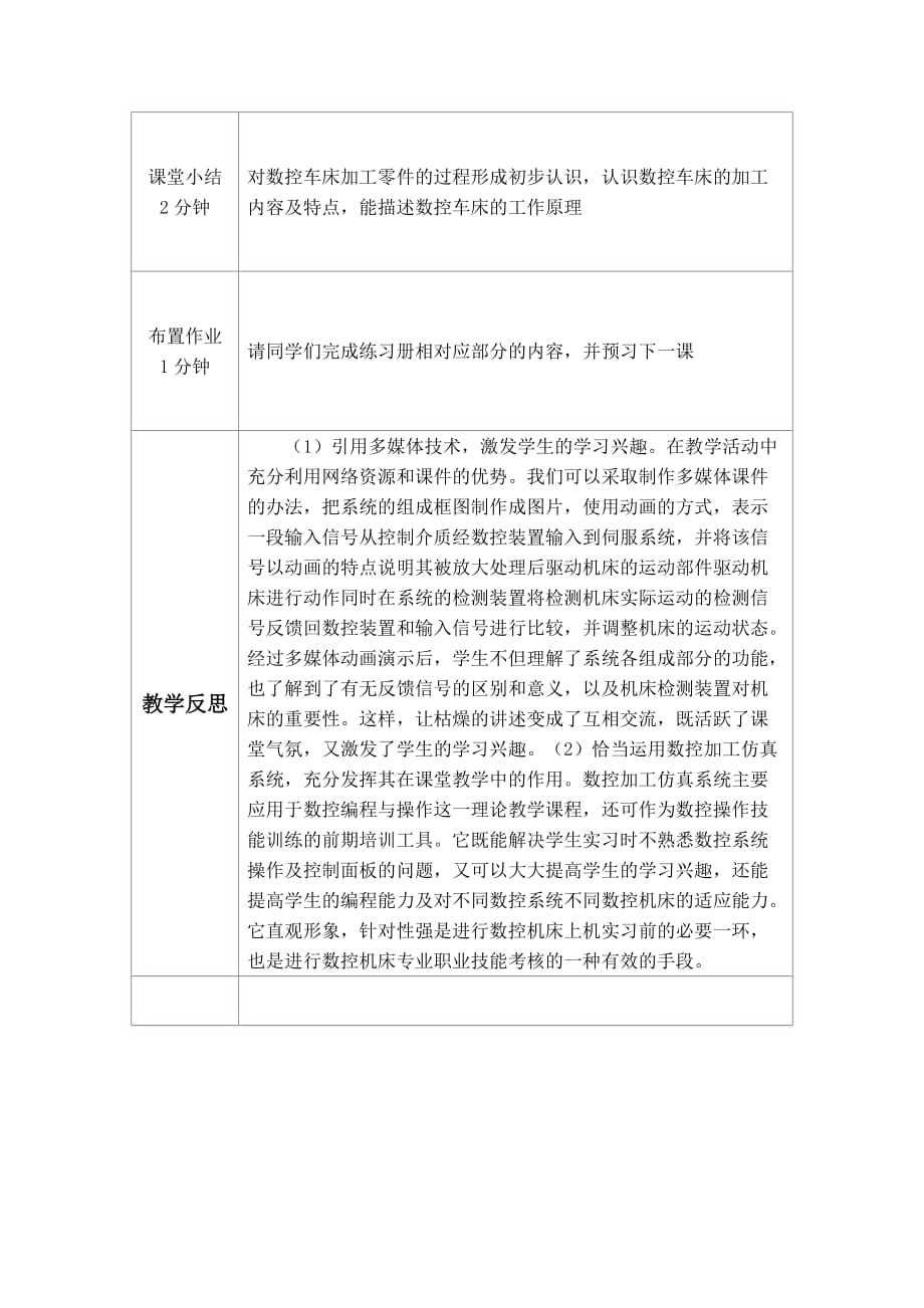 数控编程与加工-教案-教学设计与反思_第3页