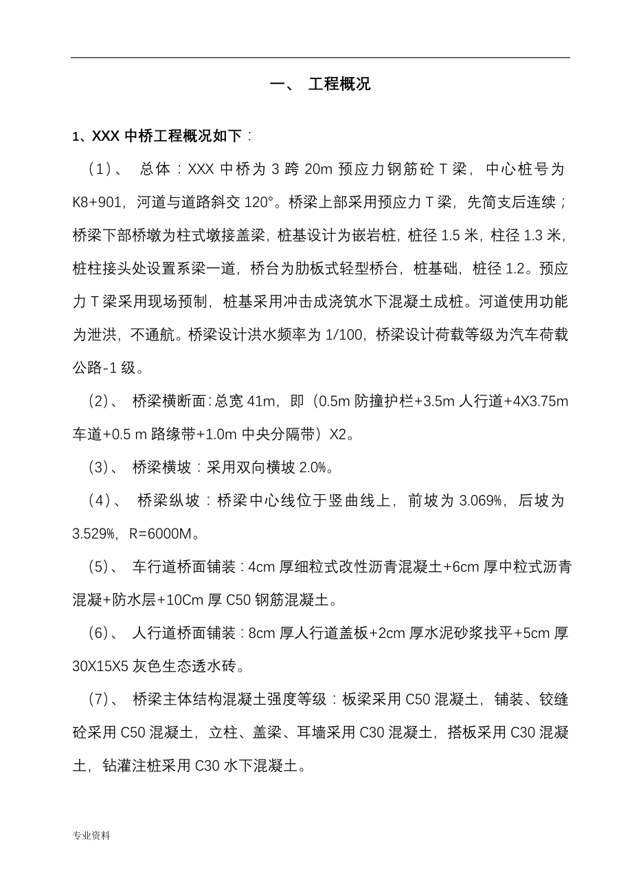 中桥桥梁施工技专项技术方案设计设计_第1页