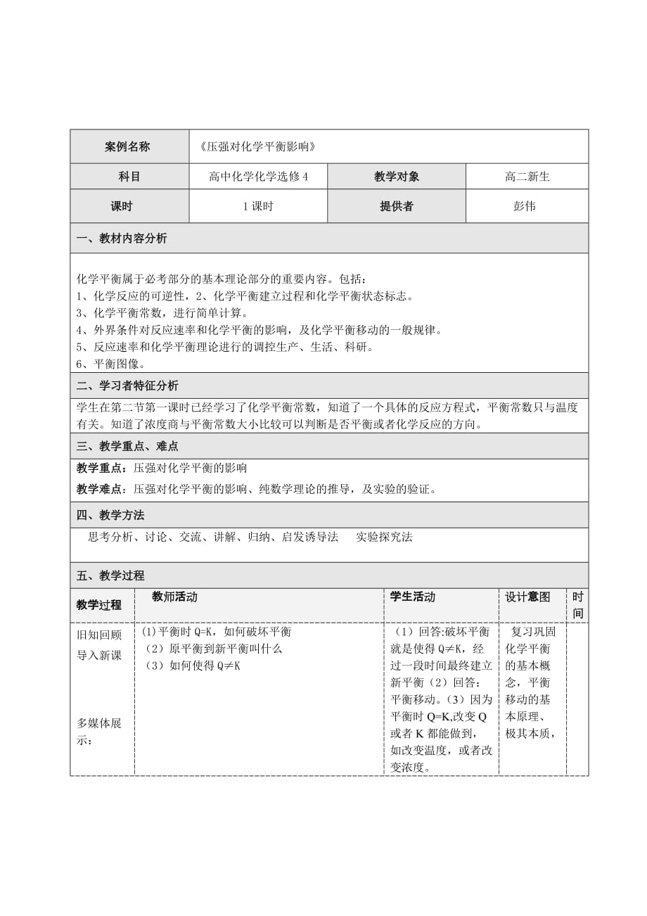 压强对化学平衡的影响(不再是难题)_第1页