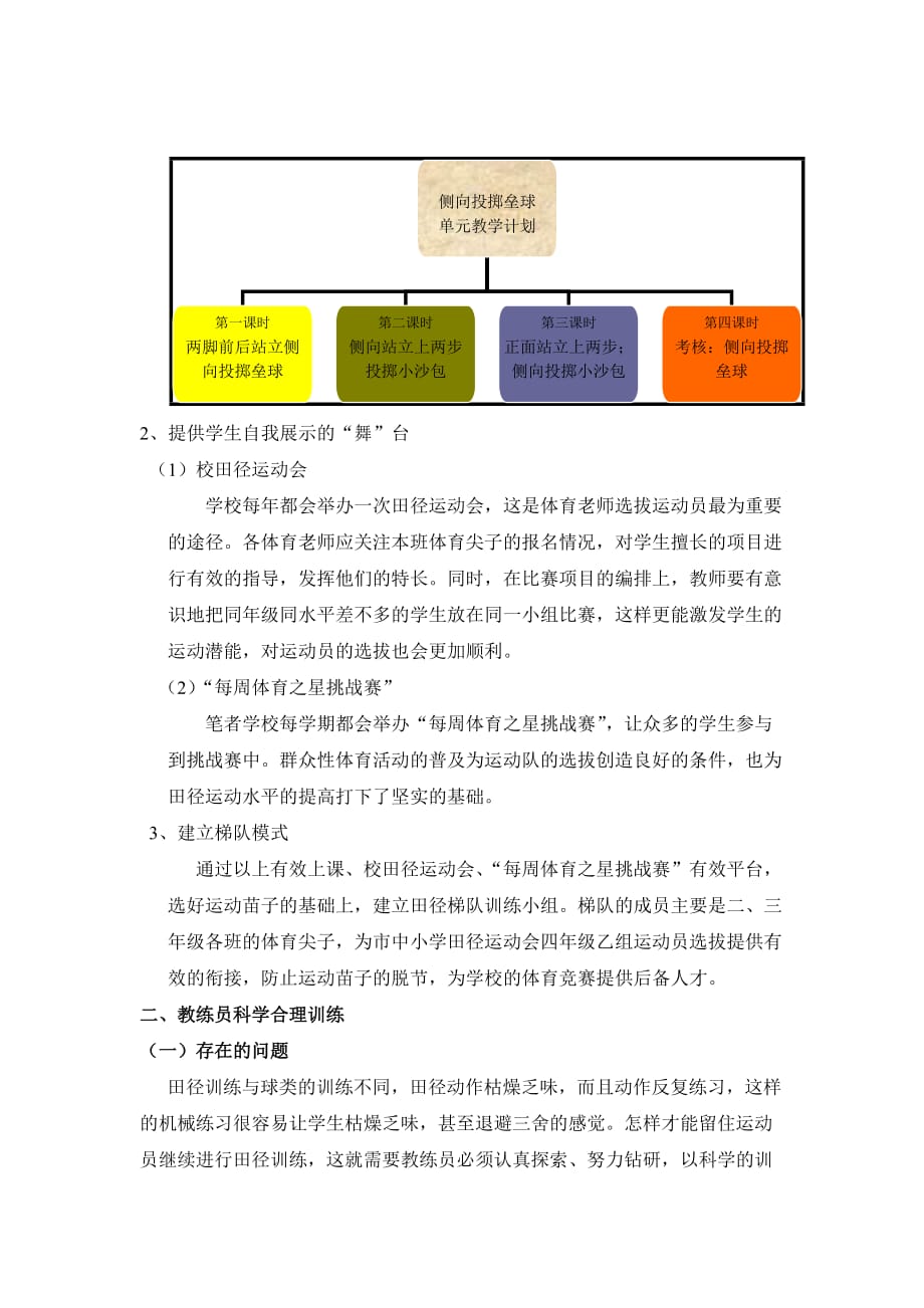 体育论文：小学田径训练队组建与管理机制的实践研究.doc_第2页