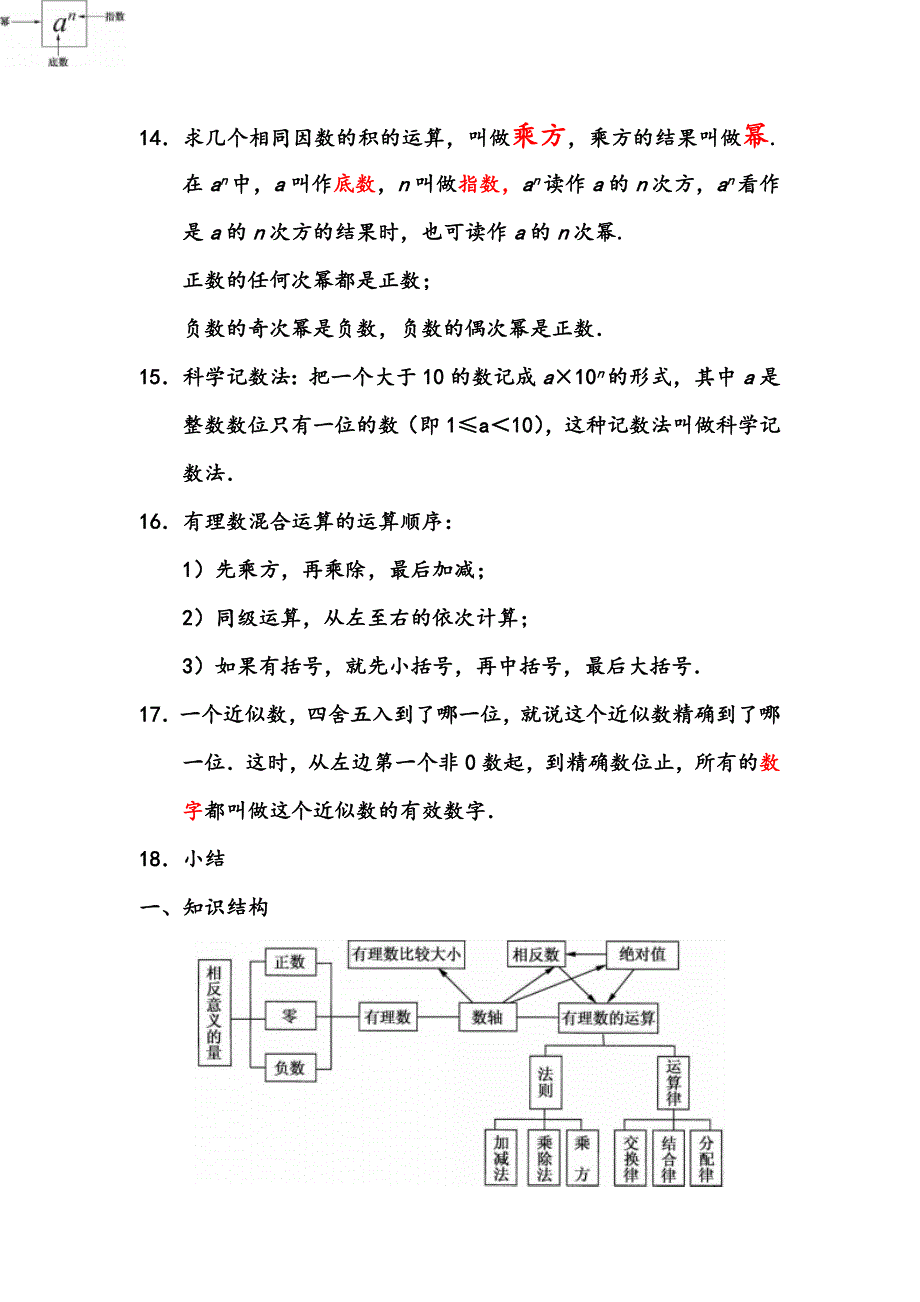 华东师大新版七年级数学上册期末复习知识点总结_第3页