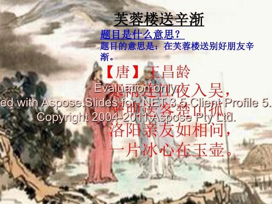 芙蓉楼送辛渐课件整理_第5页