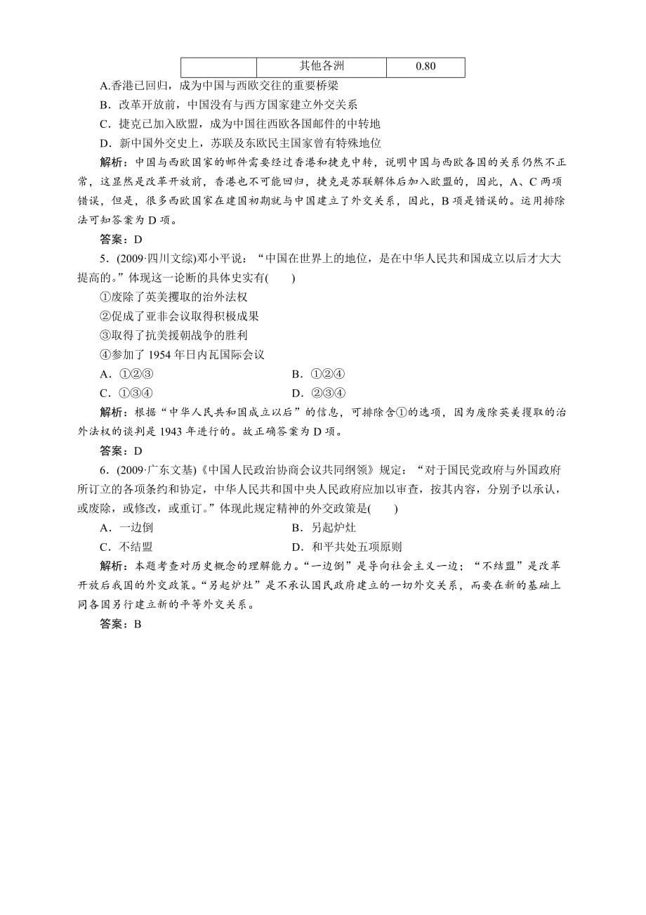 新课标人教版高三历史总复习 课时作业13（含解析）_第4页