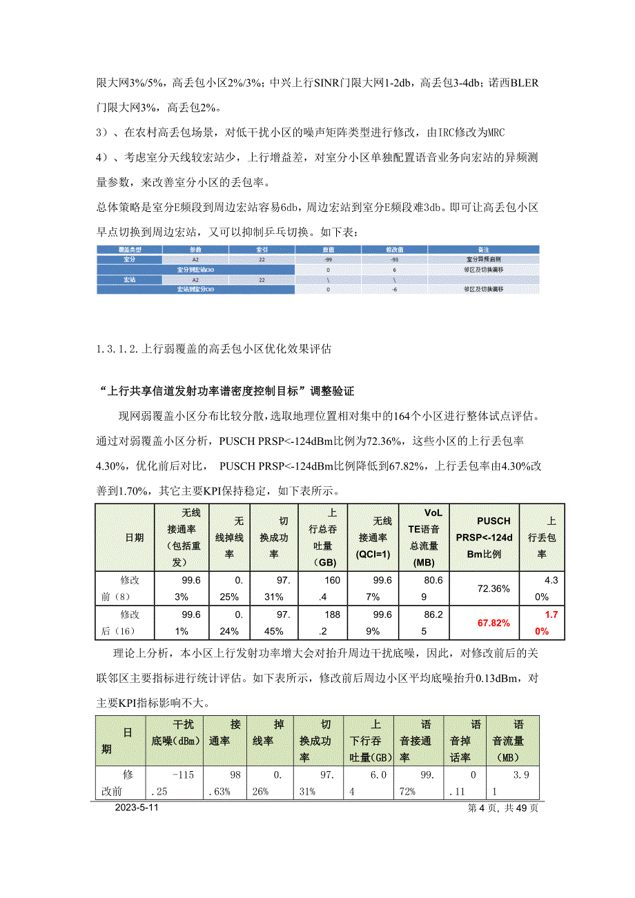 安徽：VoLTE丢包率优化指导手册(1010)_第4页