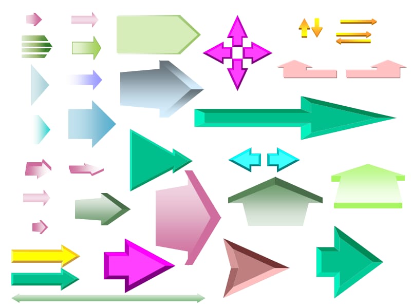 ppt各类箭头素材PPT课件_第2页