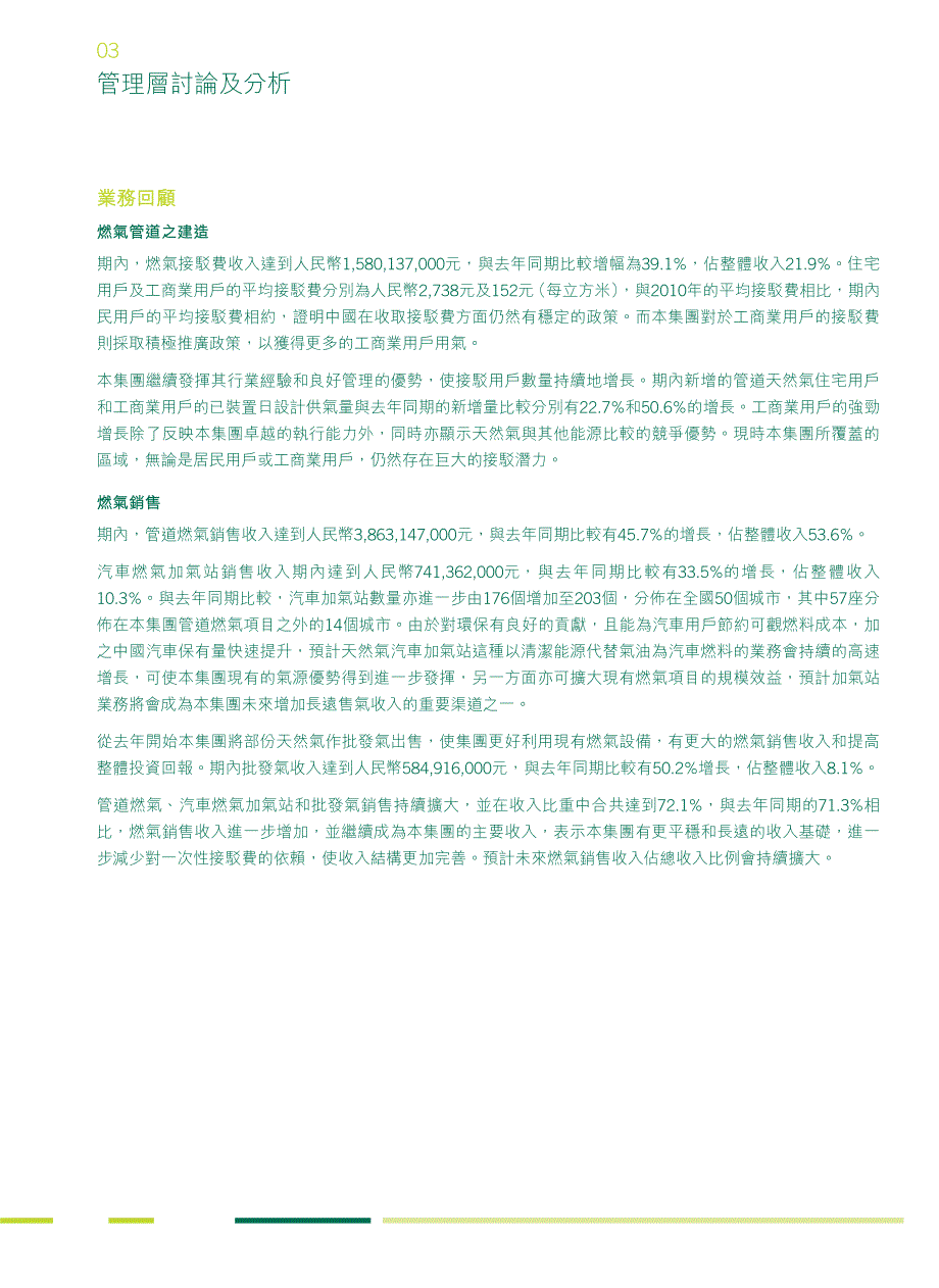 2011年中期新奥燃气业绩报告_第4页