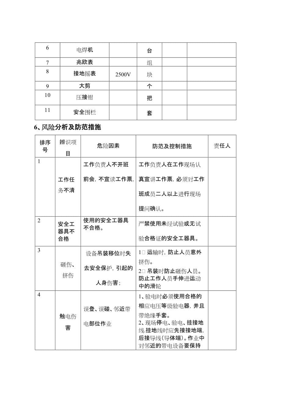 10KV环网柜、分支箱安装标准化作业流程图及指导书_第5页