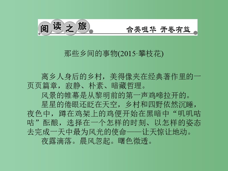 九年级语文下册 第一单元 4《外国诗两首》习题课件 （新版）新人教版_第2页