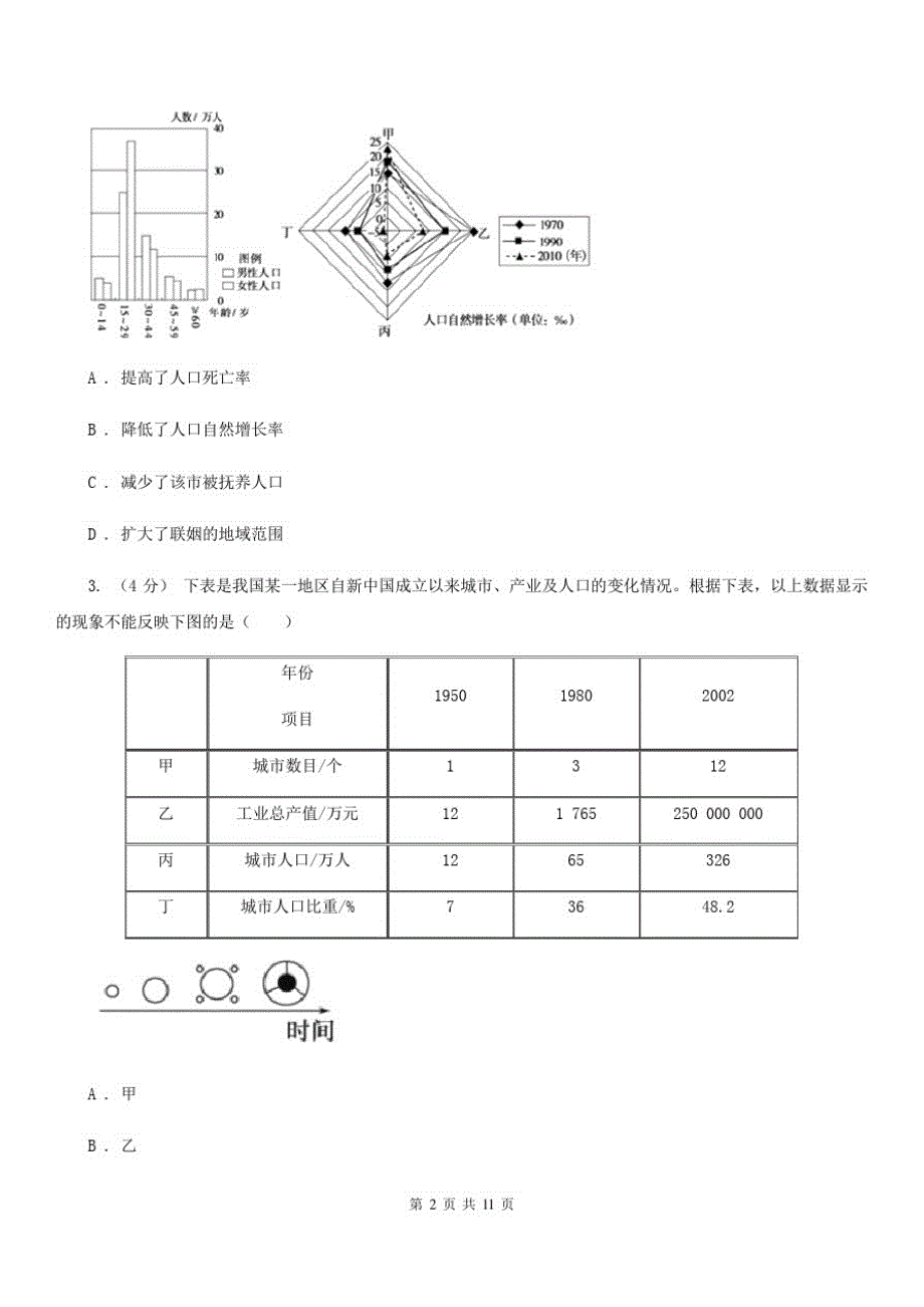 广西桂林市高一下学期地理3月月考试卷_第2页