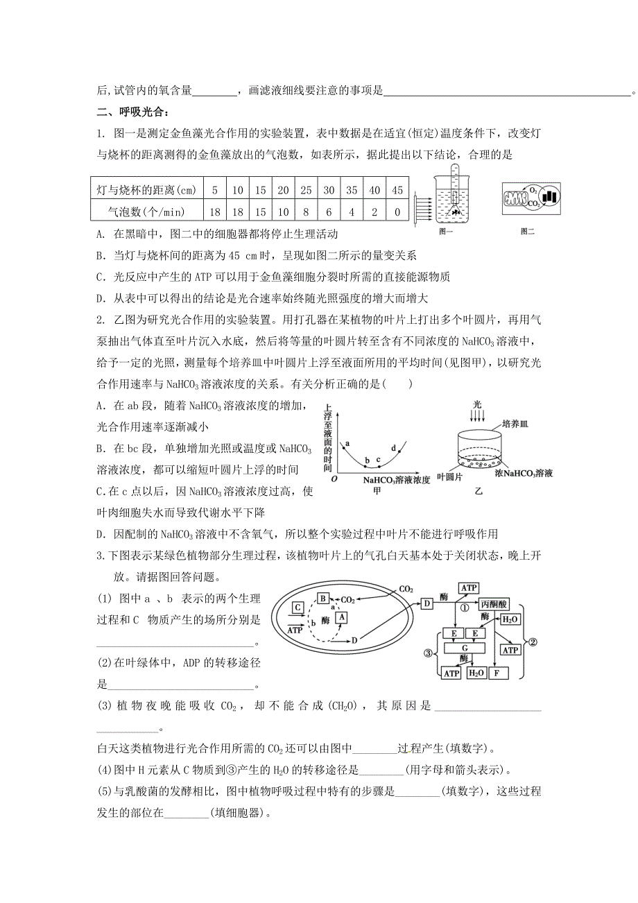 二轮复习的几类练习题_第2页