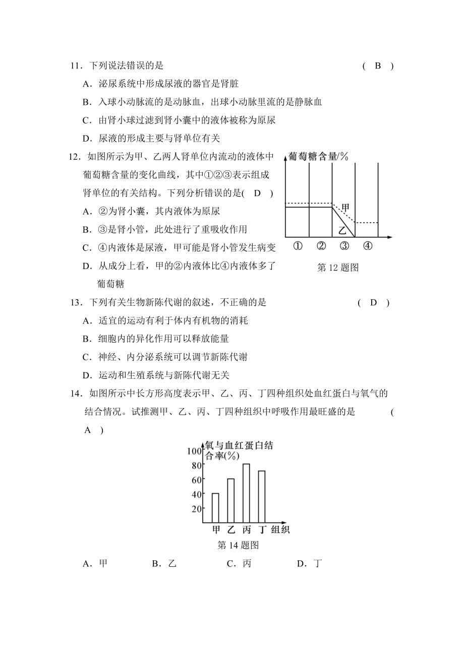 人体和其他生物的物质和能量的转换(二)_第3页