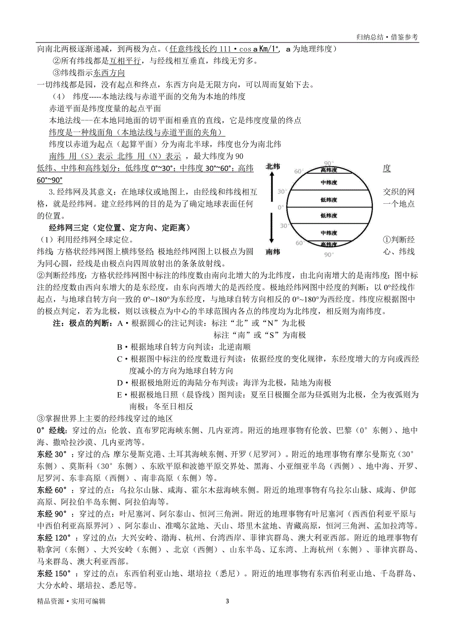 区域地理重点归纳------中国地理与世界地理合集[汇编]_第3页