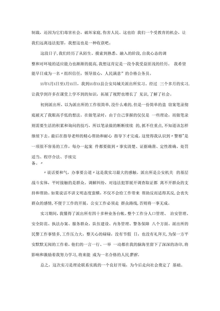 治安大队实习总结汇报.docx_第5页