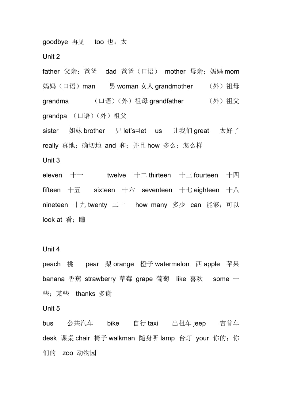 P英语三年级(上册)三会单词_第2页