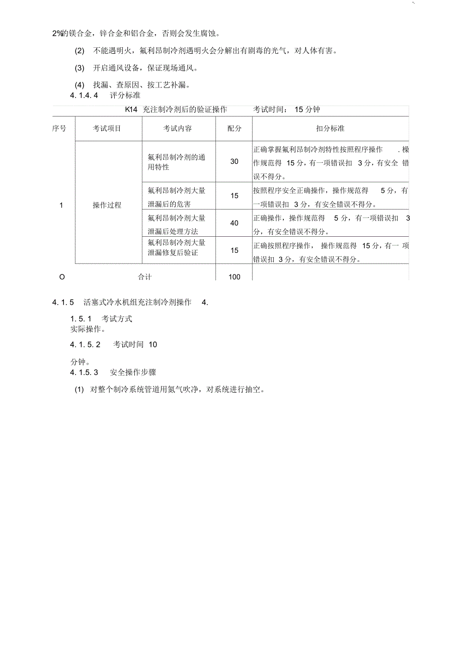 制冷与空调设备运行操作技巧课后复习安全技术实际操作技巧考试规范标准[借鉴]_第4页