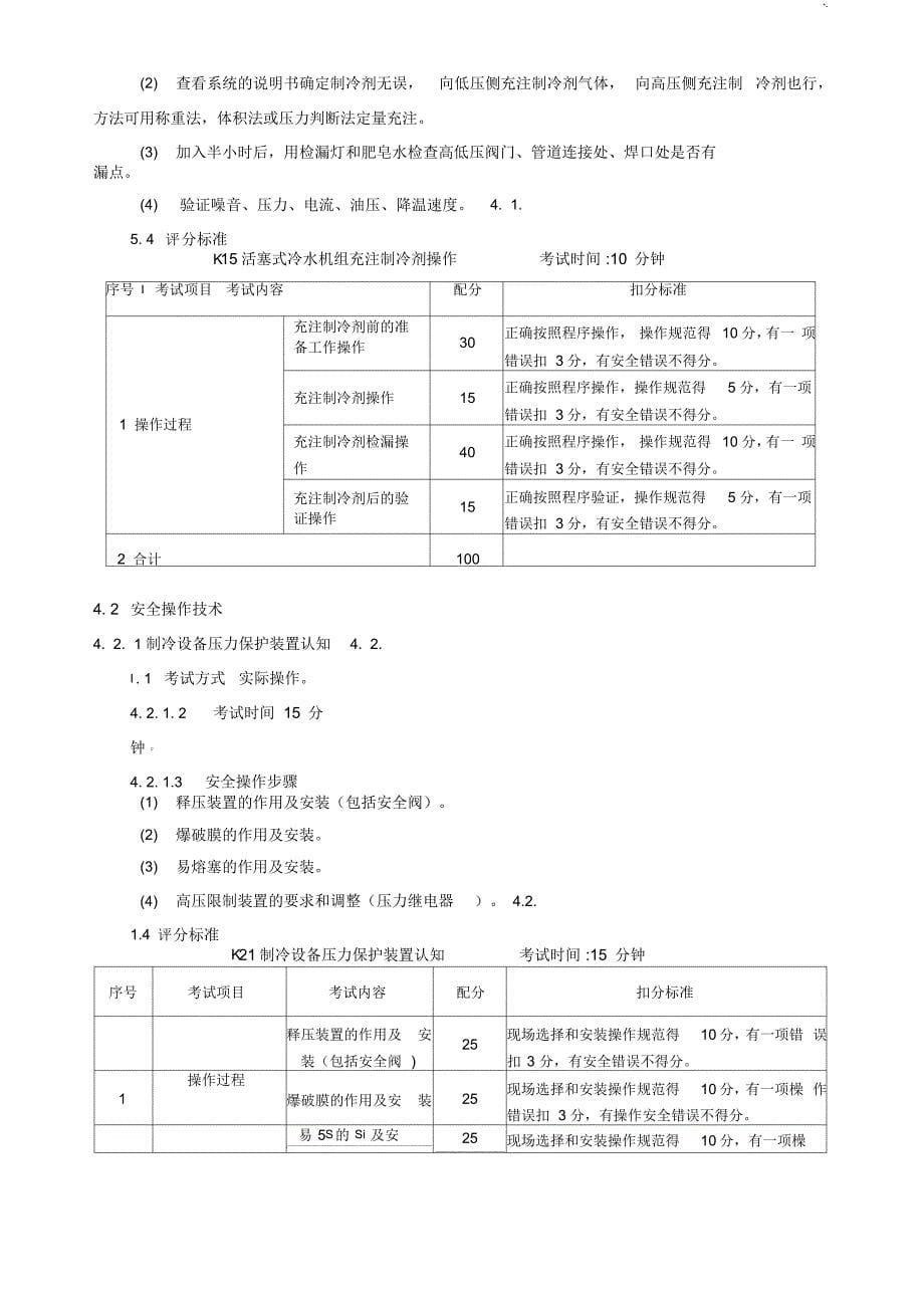 制冷与空调设备运行操作技巧课后复习安全技术实际操作技巧考试规范标准[借鉴]_第5页