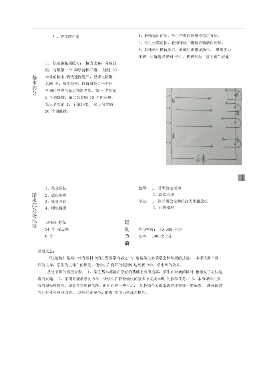 高中体育_快速跑学与练教学设计学情分析教材分析课后反思精品_第2页